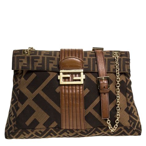 fendi leather flap canvas handbag|fendi genuine leather handbags.